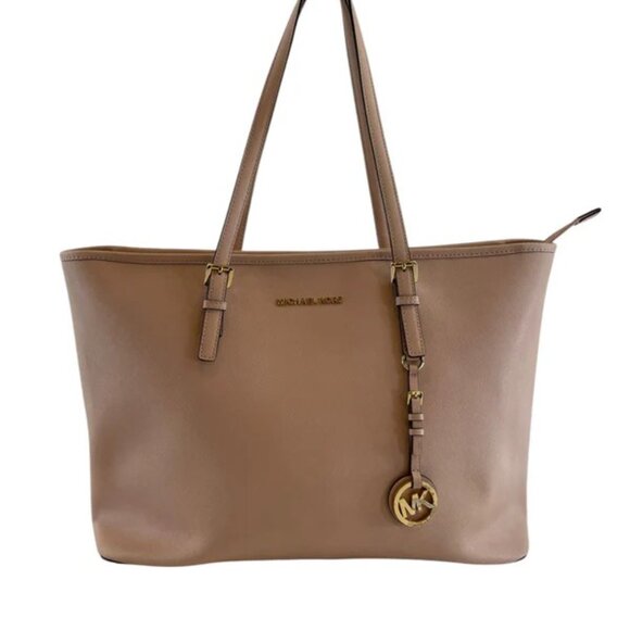 Michael Kors Jet Set Leather Tote Bag Purse Xl - Picture 1 of 14